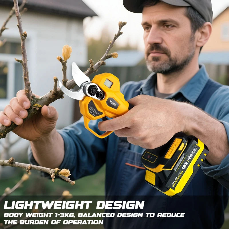40mm Brushless Electric Pruning Shear Electric Scissors Fruit Tree Bonsai Pruning Branch Cutter For Makita 18V Battery Pin