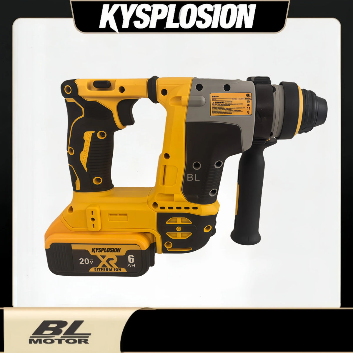 2 Modes SDS Metal Concrete Breaker Jackhammer Tools For DeWALT 20V Battery Brushless Rotary Impact Hammer Drill Cordless