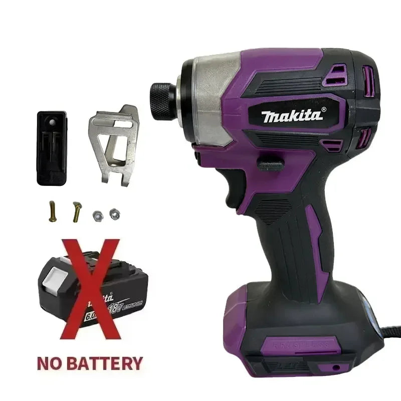Makita DTD173 18V LXT Cordless Brushless Impact Driver 180 N M T-Mode Electric Drill Rechargeable Power Tools for Wood Bolt