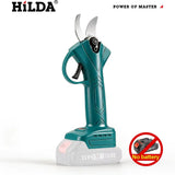 HILDA Brushless Electric Pruning Shears Garden Tool Cordless Electric Garden Scissors Fruit Tree For 18V Battery Branche Cutter