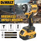 DEWALT DCF921 Cordless Impact Wrench 20V 610Nm Max Torque 0-3550IPM Forward Reverse Switch Auto Repair Heavy Work Power tools