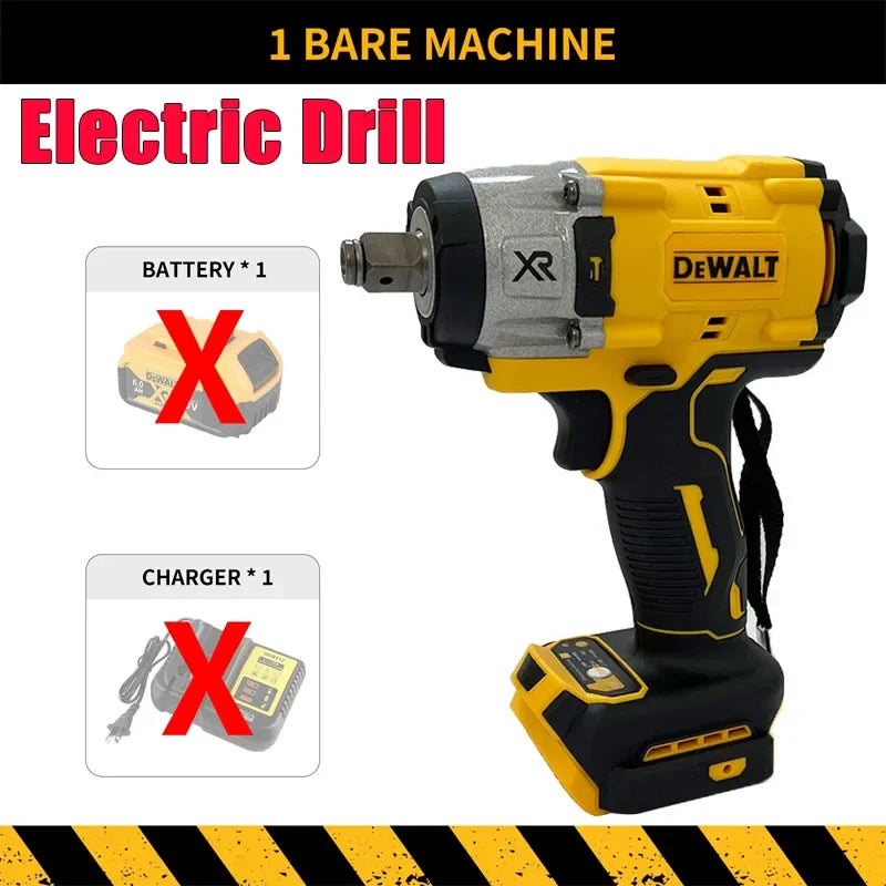Dewalt 3250RPM Cordless Electric Wrench 205N.m Brushless Impact Wrench High Torque Power Repair Tool For Dewalt