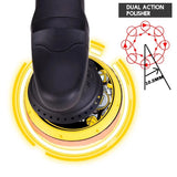 700W 6-Inch 21mm Orbit Dual-Action Car Polisher, 6-Speed Variable Speed Polishing, Sanding & Waxing Machine