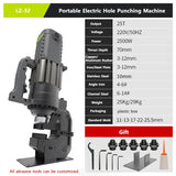 Electric Hydraulic Punching Machine Pure Copper Motor Angle Iron Steel Punching Heavy Duty Hole Punch Tool for Steel Portable