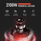Tungfull 2100W Wall-Mounted Vacuum Cleaner 4S Shop Dust Cleaner Automotive Detailing Vacuum for Auto Beauty Shops Car Wash