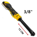 Cordless Ratchet Wrench Upgraded Extended Head Removal Screw Nut 220N.m 3/8" Electric Driver Power Tools for Dewalt 20V Battery