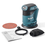 Makita DBO180Z 18V Brushless Cordless Orbital Sander 125mm with Dust Bag for Clear Coat and Varnish Surface Preparation