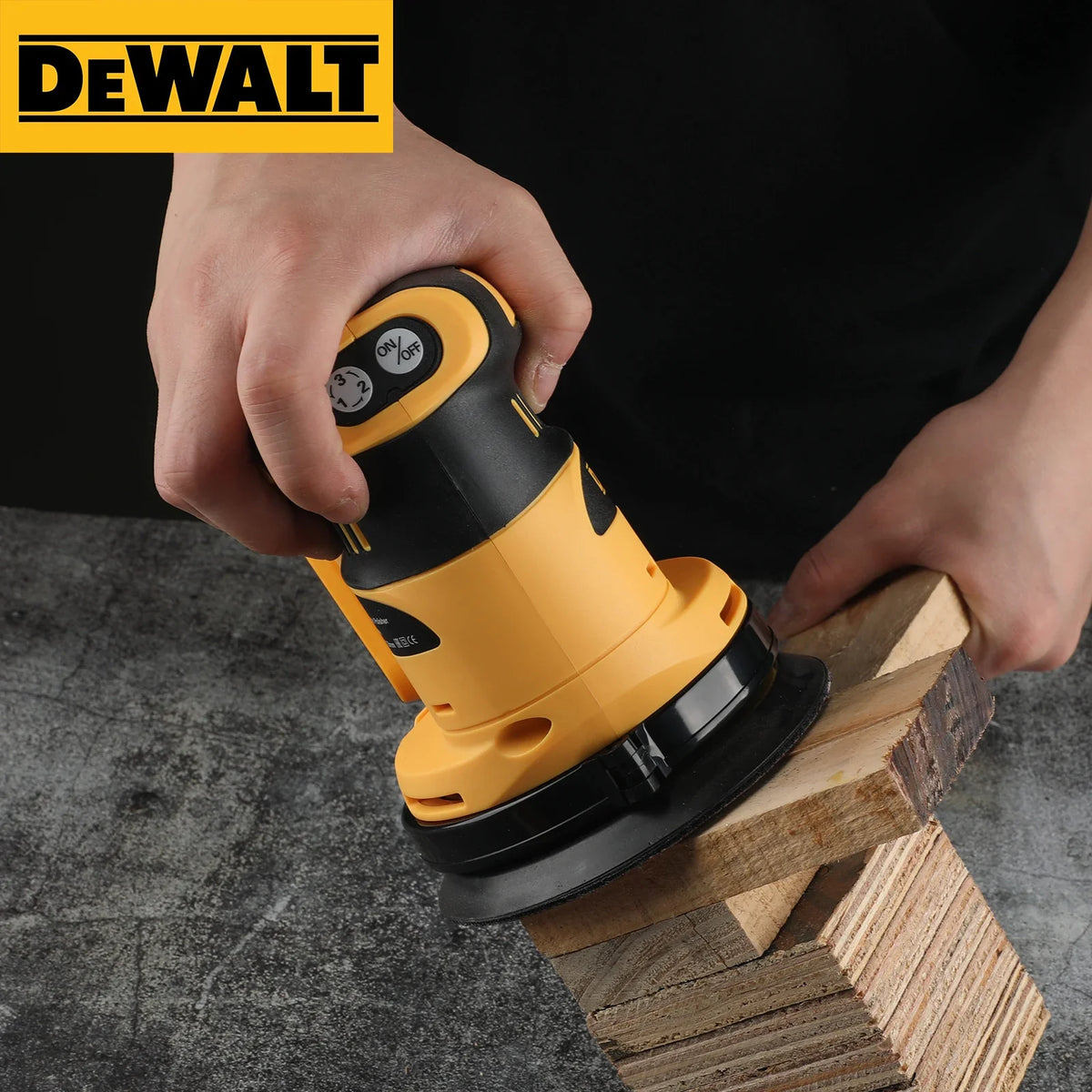 DeWalt WS-KA7 20V Cordless Polisher Lightweight 3-Speed 125mm Dual Action For Car Detailing DIY Polishing No Battery Hand tools