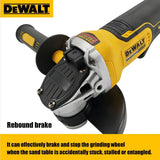 DEWALT DCG406 20V MAX XR Cordless Brushless 125mm Angle Grinder Bare Tool for Efficient Cutting Polishing And Grinding