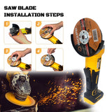 Brushless 100/125mm Cordless Angle Grinder 4 Gear Grinding Machine Polishing Cutting Woodworking Tool for Dewalt 20v Battery Pin