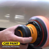 HIFESON 5inch/6inch Pneumatic Orbital Sander Air Polisher 125mm/150mm Air Vacuuming Eccentric 5mm Grinding Machine EU Connector