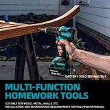 Makita DDF487 18V Brushless Cordless Drill Driver 60N Torque Chuck For Furniture Assembly And Tightening Bed Frame Bolts