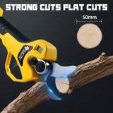Electric Goddess Brushless 50mm Electric Pruning Shear Cordless Fruit Tree Bonsai Electric Scissors For Dewalt 20V Battery Pin