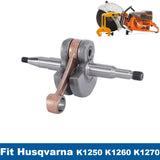 Heavy Duty Crankshaft Assembly Aftermarket Fit For Husqvarna K1250 K1260 K1270 Rail Cut Off Saw Disc Cutter Engine Replace Parts