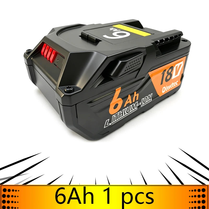 8AH Li-ion 18V For RIDGID R840087 Battery R840083 R840085 R840086 Capacity 6.0/4.0ah Rechargeable Power Tool Series AEG Series