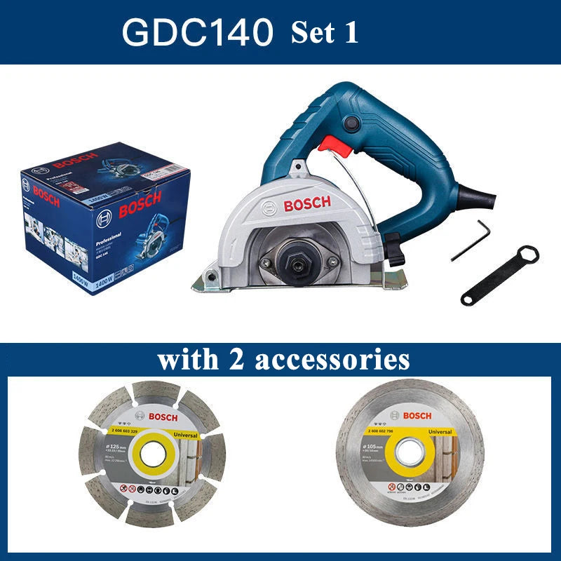 Bosch Marble Saw GDC 140 Slotting Machine Diamond Tile Cutter Stone High Power 1400 Watt Multi-function Portable Saw Power Tools