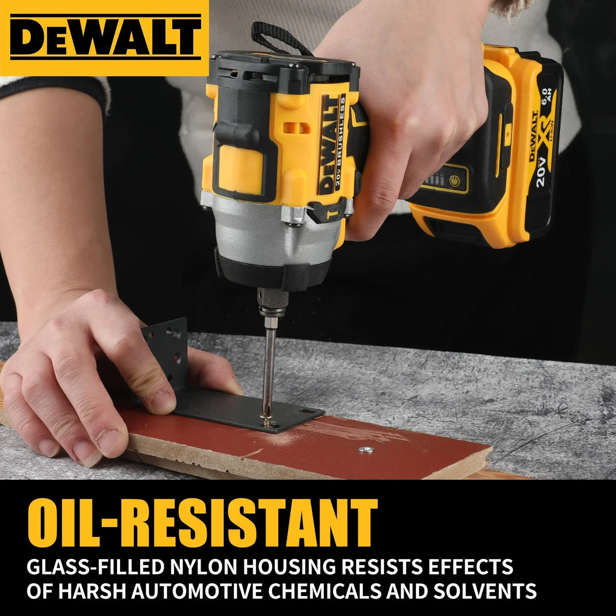 DEWALT DCF921 Cordless Impact Wrench 20V 610Nm Max Torque 0-3550IPM Forward Reverse Switch Auto Repair Heavy Work Power tools
