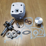 288 Cylinder Piston Kit With Crankshaft And Bearings Oil Seals Gaskets Assembly Fits Husqvarna 281 181 Chainsaw Accessories