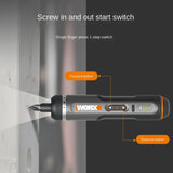 Worx 4V Electrical Screwdriver Set WX242 Smart Cordless Electric Screwdrivers Rechargeable Handle 30 Bit Set Tool Multi-Function