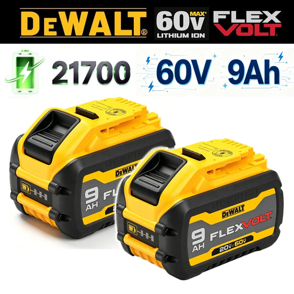 100% Genuine Dewalt 20V Battery ,20V / 60V 9Ah FlexVolt Battery 21700 Cell DCB609 DCB206 DCB606 For Dewalt Replacement battery