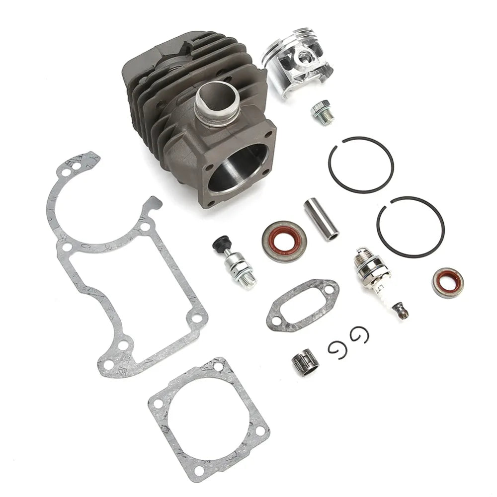 Grey Cylinder Piston Kit Large Bore Metal Engine Rebuild Kit Easy to Install Compact for Stihl 026 MS260 026PRO