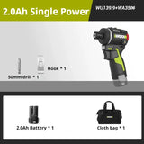 WORX WU139 Brushless Screwdriver Lightweight Cordless Drill 50N.m 1/4inch Electric Drill 12V Battery Mini Drill for Tight Spaces