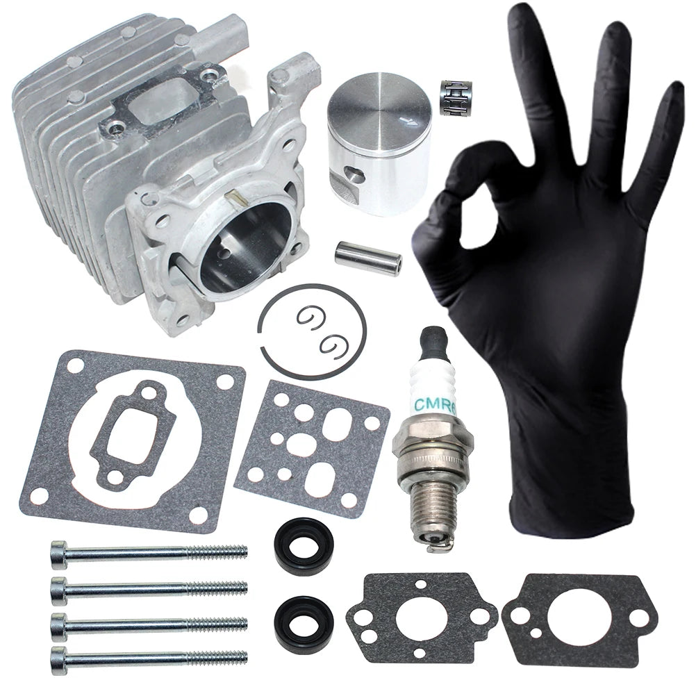 Cylinder Piston Kit For Stihl FS38 2-Mix ,FS55 2-Mix,FS55R 2-Mix,HS45 2-Mix,HS52, (From 2012 Version)