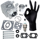Cylinder Piston Kit For Stihl FS38 2-Mix ,FS55 2-Mix,FS55R 2-Mix,HS45 2-Mix,HS52, (From 2012 Version)