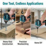 Makita 18V Brushless Bare Impact Driver DTD173 T Mode Ring LED Light For Car Repair Tire Removal Auto Maintenance No Battery