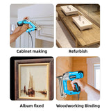 2300W Electric Nailer Straight Staple Nail Gun F30/F25/F20/F15 220V Woodworking Tool Furniture Tacker for Home Improvement
