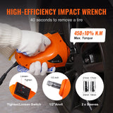 SucceBuy 5 Ton Electric Car Jack Hydraulic Jack with Electric Impact Wrench Portable Car Lift for SUV Sedan Truck Change Tires