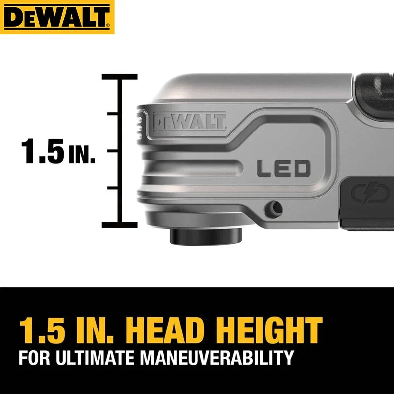 DEWALT DWALRAFT FLEXTORQ® Lighted Modular Right Angle Attachment USB Charge LED Dewalt Impact Drill Power Tool Accessories