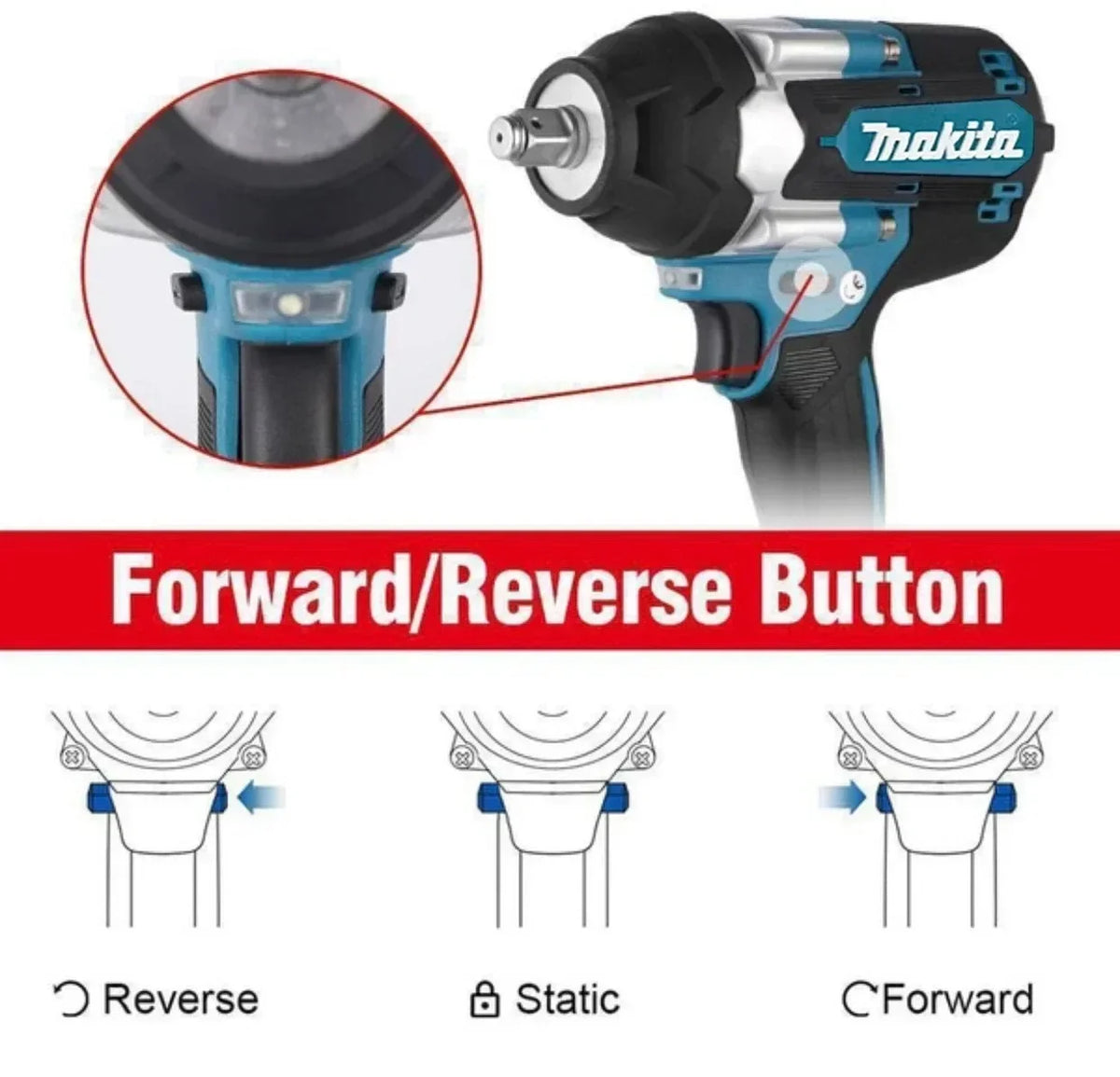 Makita DTW700 18V LXT Brushless Cordless Impact Wrench Electric Tool for Auto Repair Heavy Equipment Assembly