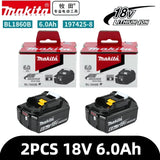 Genuine 6AH Makita BL1860 6ah Battery Power Tools Li-ion Replacement LXT BL1850 BL1840 for 18V Screwdriver with BMS 18v Battery