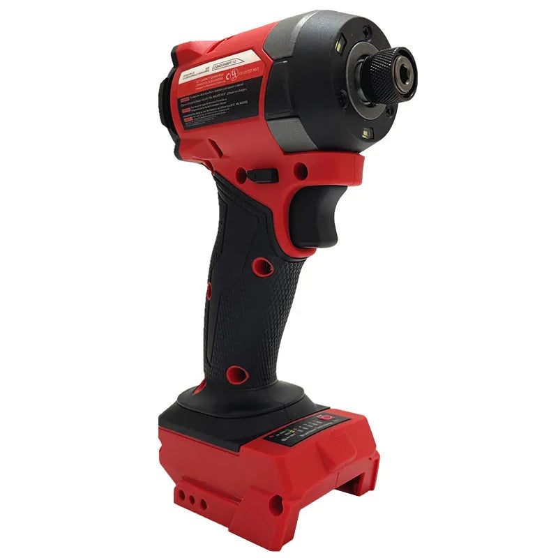 5 Gears Cordless Driver Brushless Electric Drill 1/4 Inch Hex High Torque Impact Drill Repair For Milwaukee 18V Battery