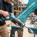 Makita Cordless Reciprocating Saw Power Saw for Wood / Metal Cutting with 4pcs Blades Portable Saw Power Tool (No Battery)