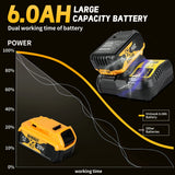 DEWALT DCB206 20V 6.0Ah Lithium Battery, XR High Capacity Cordless Power Tool Battery with LED Fuel Gauge
