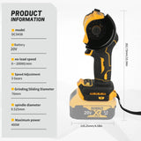 DEWALT DCS438 20V 3 Inch Brushless Cordless Cut Off Tool Mini Angle Grinder for Metal Tile Cutting Polishing