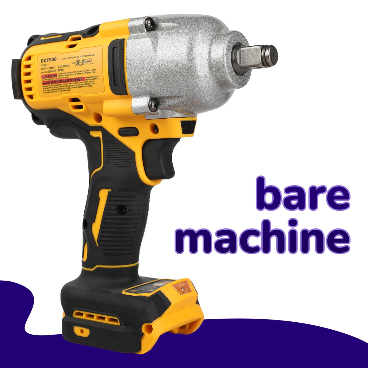 DeWALT DCF900 20V Cordless Impact Wrench 1/2" Hog‑Ring Anvil Brushless Power Tool For Truck Bolt Nut Disassembly Bare Tool
