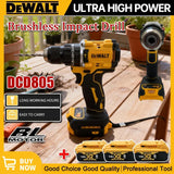 DEWALT DCD805 Brushless Percussion Drill Lithium Ion Multi function Compact, for All Home and Professional Scenarios Naked Tool