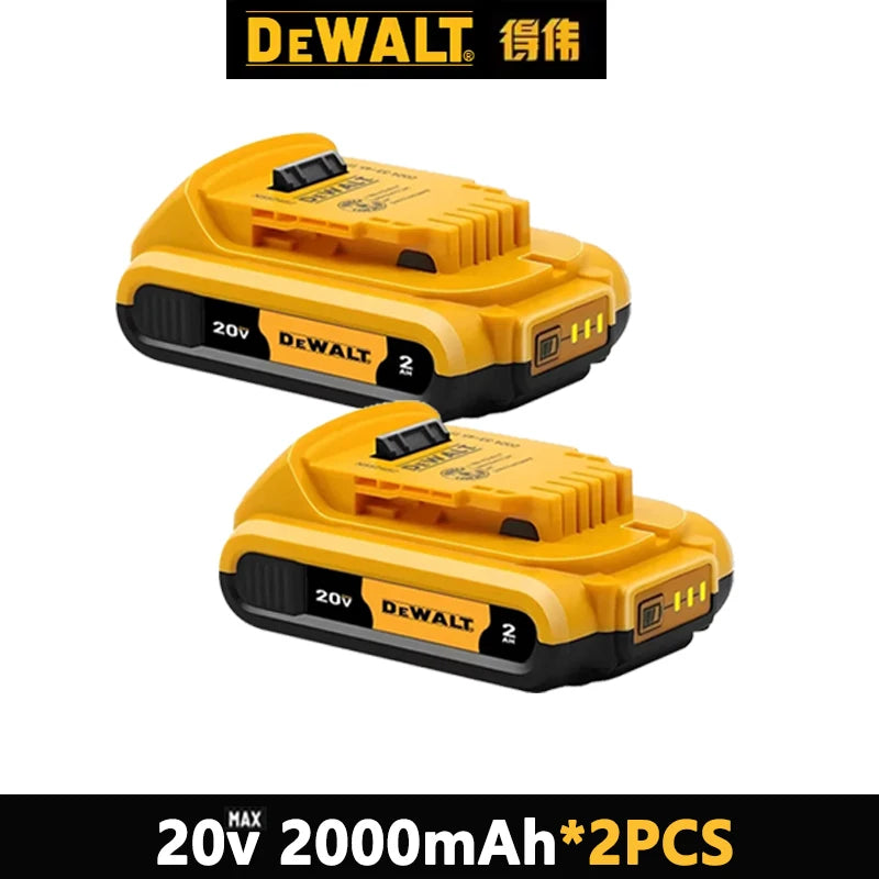 100% Original 20V 6.0Ah MAX Battery Power Tool Replacement For DeWalt DCB184 DCB181 DCB182 DCB200 20V 5A 6A 18Volt 20v Battery.