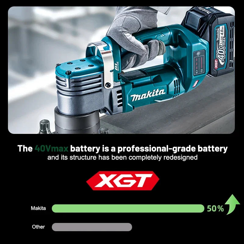 21700 Cell Genuine Makita 40V MAX XGT Battery BL4050 5000mAh LED Power Indicator Rechargeable Spare Cordless Power Tools Battery