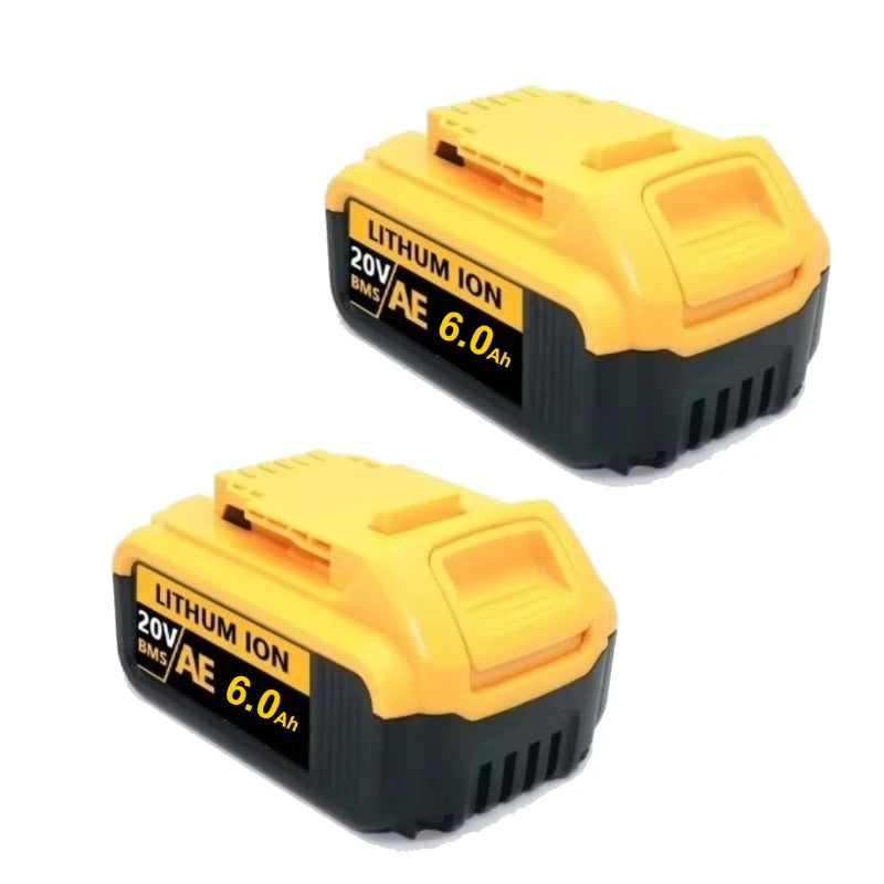 For DeWalt 18V/20V Lithium Ion Batteries 6000mAh 20V DCB203 Li-ion Battery Replacement DCB206 DCB205 DCB204 DCB200 Power Tools