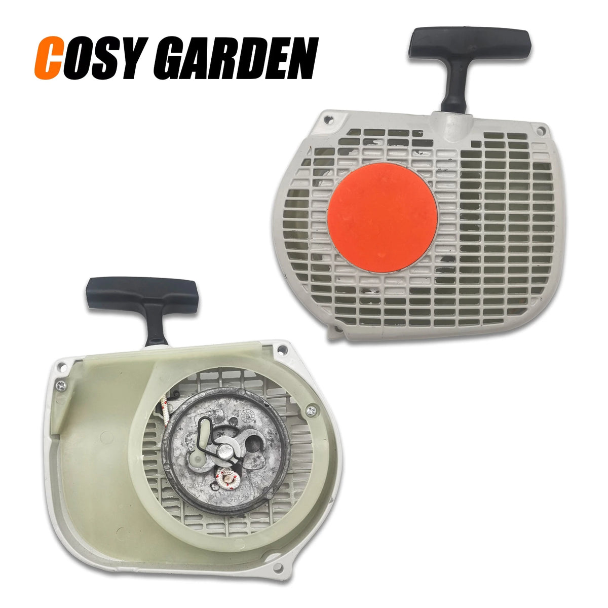 MS380 MS381 Recoil Pull Rewind Manual Starter Assembly, Gas Chainsaw Replacement Parts