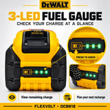 Genuine DEWALT 60V 12Ah FlexVolt Battery DCB612 20V/ 60V Max ,18V/ 54V 12Ah High Capacity Battery For Cordless Power Tools