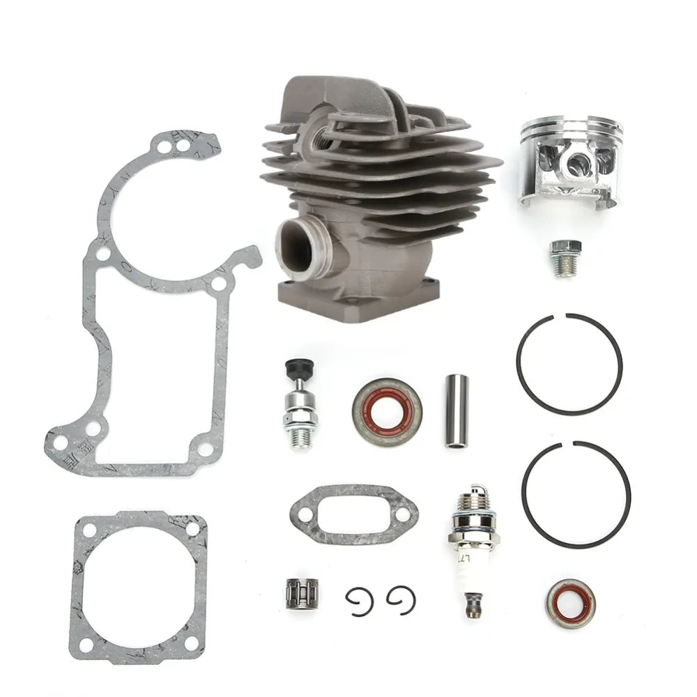 Grey Cylinder Piston Kit Metal Compact Engine Rebuild Kit Large Bore Easy to Install for Stihl 026 MS260 026PRO