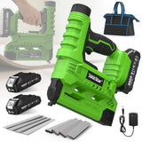Taskstar 18 Gauge 2 in 1 Electric Nail Gun Cordless Stapler Framing Nailer Tacker Furniture Tool 1000 Brad Nails For Makita 18V Battery Pin