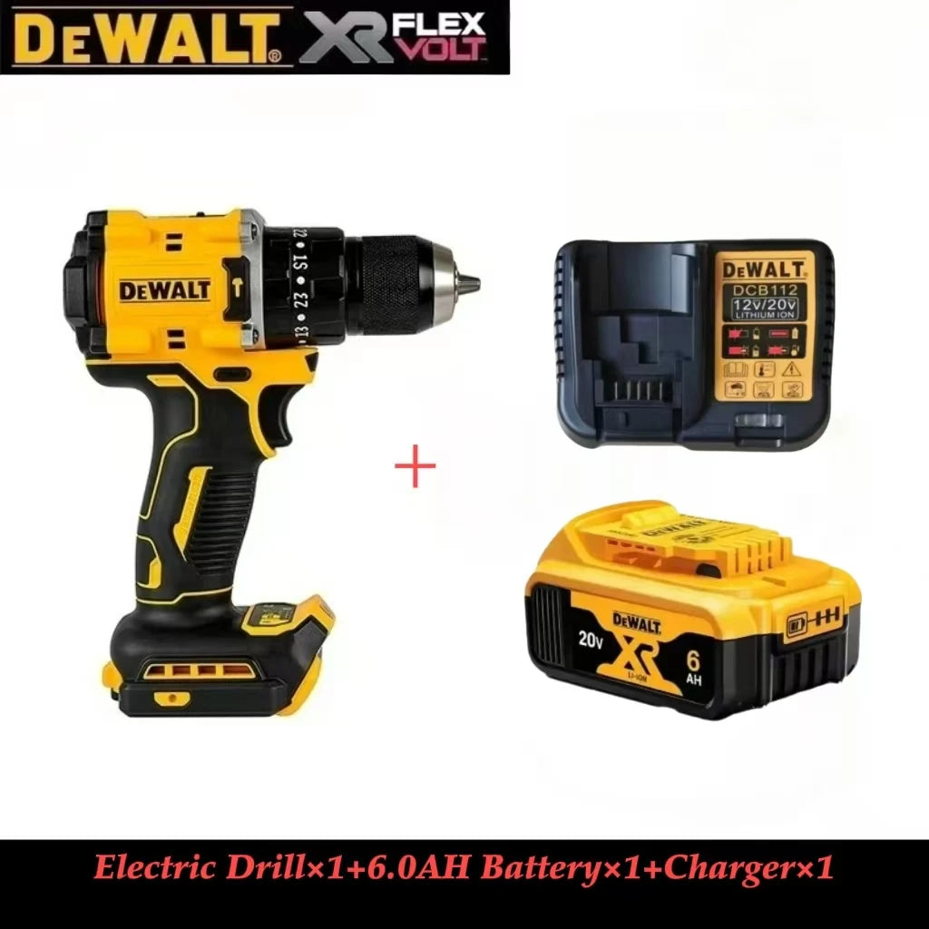 DEWALT DCD805 20V Brushless Hammer Drill with Lithium-ion Battery Kit, Compact Multi-function Percussion Drill for Home & Pro