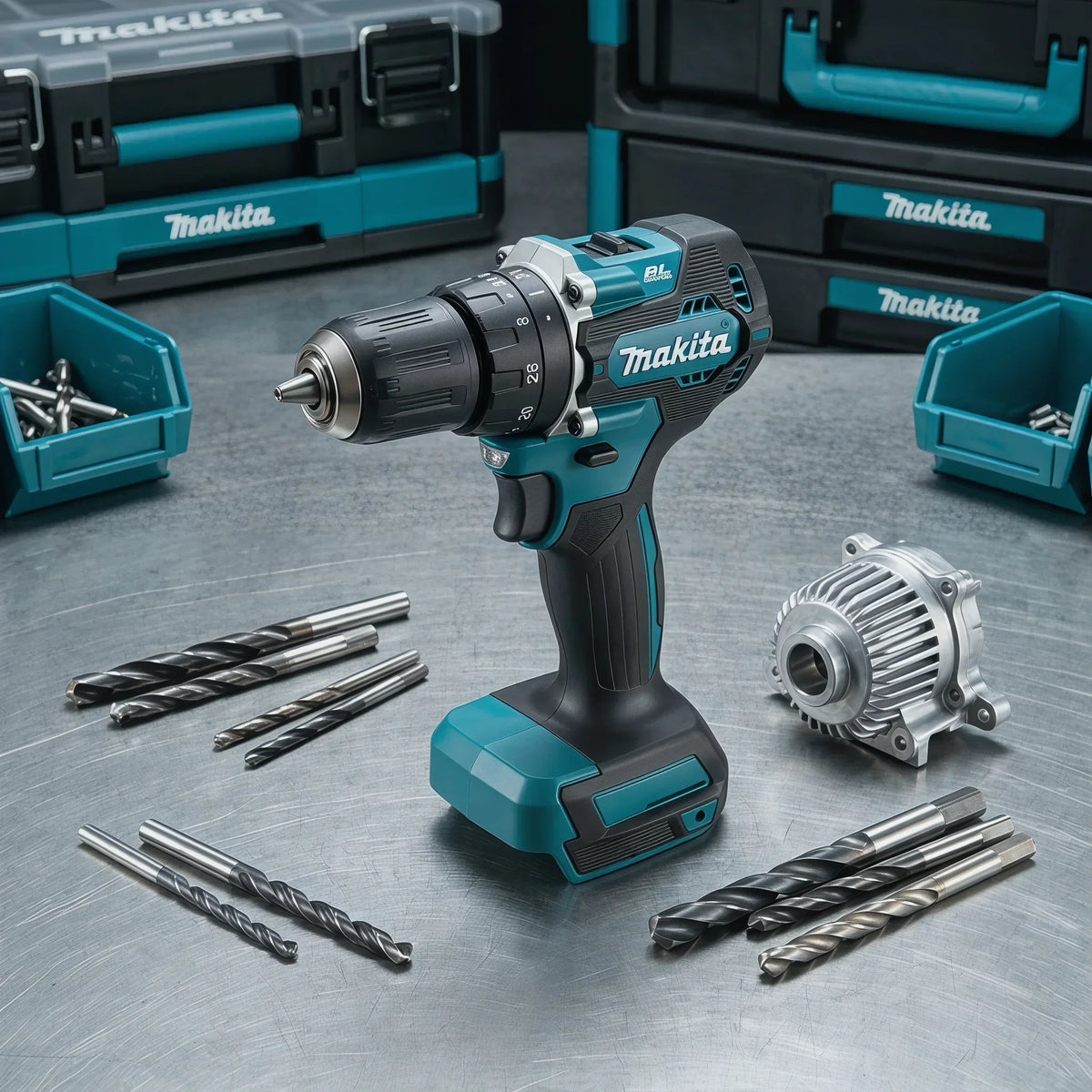 Makita DDF487 18V Lithium Brushless Drill Driver Hand Tool For Drilling Screw Work Compatible With Makita 18V Battery System