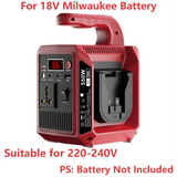 550W Portable Power Supply Inverter Compatible with Makita 18V Battery DC 18V to AC 110V/220V Converter with Type-C for Camping